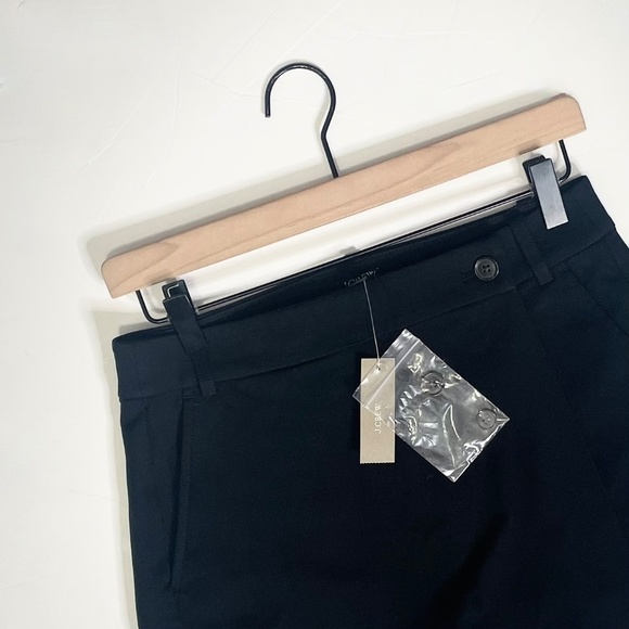 NWT!! J. CREW Wrap Front Skort Bi-Stretch Cotton Blend Black Shorts Skirt Size 0 - Picture 4 of 16
